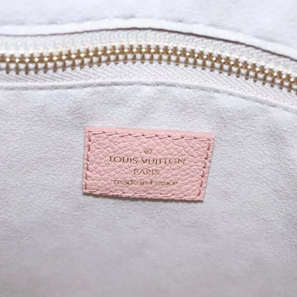 LOUIS VUITTON Monogram Empreinte Giant Neverfull MM Bag Pink M46329 Auth am7504A - Picture 10 of 16